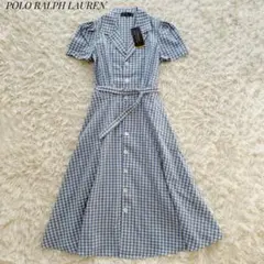 新品未使用タグ付き⭐︎ポロラルフローレン ロングワンピース ベルト付き リネン M