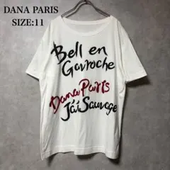 DANA PARIS 半袖 Tシャツ ホワイト サイズ11 L トップス 刺繍のサムネイル