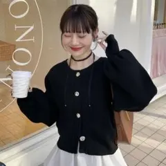 hinari ニュアンスボタンニットカーデ　ピンク　タグ付き　新品未開封 hinari ヒナリ ニュアンスボタンニットカーデ ピンク タグ付き 新品未