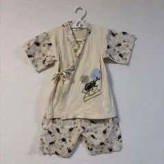 甚平　カブトムシ　ベージュ　110㎝