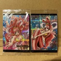 ワンピース　ウエハース　カード　しらほし　ホロ　2枚
