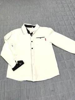 140サイズ ホワイト長袖シャツ