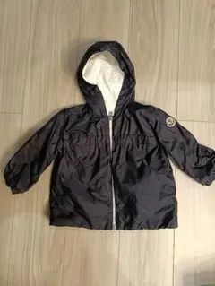 MONCLER 黒 フード付きアウターネイビー幼児