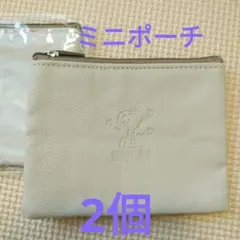 スヌーピー　レザー調ポーチ