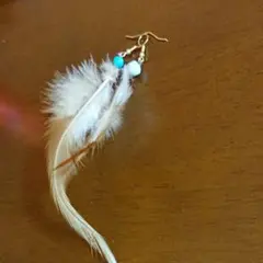 ★ピアス♪フェザーピアス ♪(^.^)パワーストーンフェザーピアス