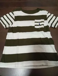 ポロラルフローレン*オリーブグリーン 半袖Tシャツ4T110