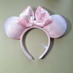 ディズニー カチューシャ ミニー スパンコール ピンクのサムネイル