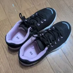 ブラック/パープル スポーツシューズ 23.5