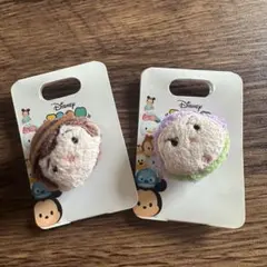 新品ディズニー購入トイストーリー　ウッディ&バズ・ライトイヤー　ぬいぐるみバッジ