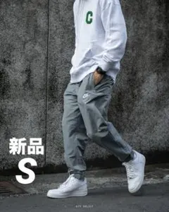 ナイキ NIKE ジョガーパンツ S グレー ウーブン トラックパンツ 新品