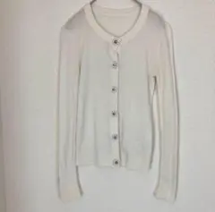chesty チェスティ　ホワイト　カーディガン　フリーサイズ