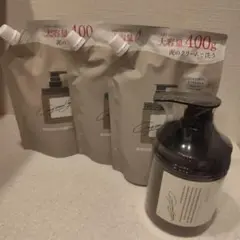 cocone ココネクレイクリームシャンプーモイストタイプ　本体１個と詰替3個