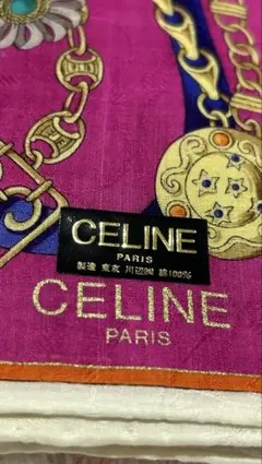 新品未使用★CELINE ピンク ハンカチ