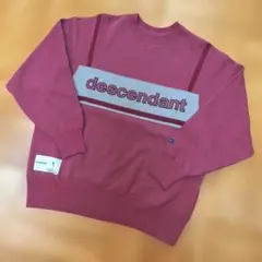 ディセンダント ロゴ 刺繍 クルーネック スウェットシャツ 紫 パープル系 1のサムネイル