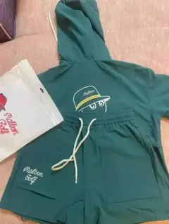 Malbonフーディー＆ショートパンツ 上下セット グリーン M-XL 美品✨