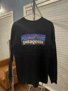 Patagonia　ロンT　バックプリント　パタゴニア　黒　ロングTシャツ