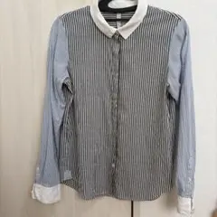 美品　UNTITLED アンタイトル ストライプ シャツ　サイズ2 レディース