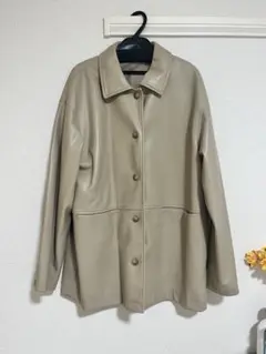 アパートバイローリーズ　 ベージュ レザージャケット