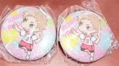 ハイキュー!! 夜久衛輔 グリッター缶バッジ 2個セット