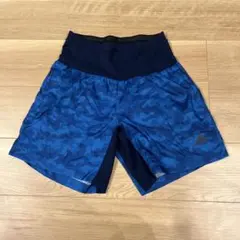adidas メンズ ランニングショーツ ブルー カモフラ柄 サイズM