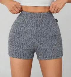 SHEINグレーハイウエストショートパンツ