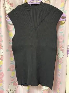 MURUA ノースリーブ ニットトップス ブラックのサムネイル