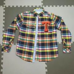 TOMMY❤ チェック柄 長袖シャツ Lサイズ