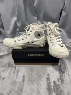 CONVERSE オールスター　ハイカットスニーカー ハートパッチ　ホワイト