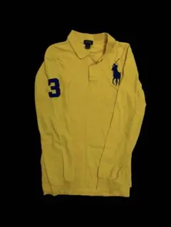 polo ラルフローレン ラガーシャツ swag イエロー ビッグポニー