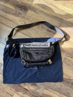 PRADA Re-Nylon×サフィアーノレザー ショルダーバッグ 2VH171