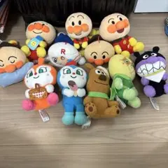 アンパンマン ぬいぐるみ　まとめ売り　ドキンちゃん　コキンちゃん　バイキンマン
