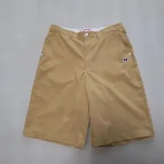 超美品☆ニューバランス ゴルフ ハーフパンツ 6 ベージュ012-8132006