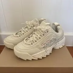 【FILA 】クリーム色 スニーカー　25.5cm