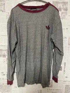 archive adidas 長袖カットソー M グレー/バーガンディのサムネイル