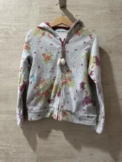 hakka kids 花柄パーカー 120