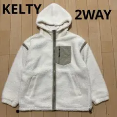 KELTY ケルティ　ボアジャケット　ボアベスト　2WAY アイボリー　F