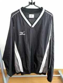 Mizuno Vネック長袖ジャケット ブラック
