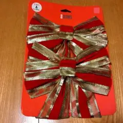 【新品未使用】2個セット　クリスマス ツリー デコレーション ツリーリボン