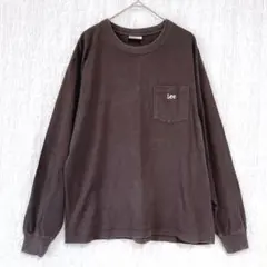 3148 Lee ロンT 長袖カットソー　ワンポイント刺繍　コットン　メンズS