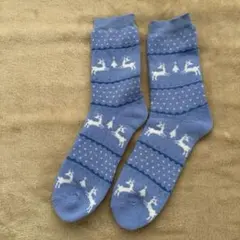 新品♥️ トナカイ模様のメンズソックス