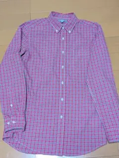 ユニクロチェック柄ボタンダウンシャツ