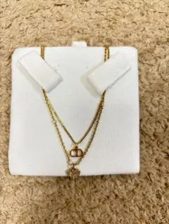 【MM様専用】ディオール CDハート ネックレス GP×ラインストーン ゴールド