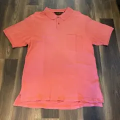 Eddie Bauer 半袖ポロシャツ ピンク ポケット付 L