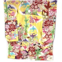 ☆中古品☆振袖 単品 化繊 鶴模様振袖 - メルカリ