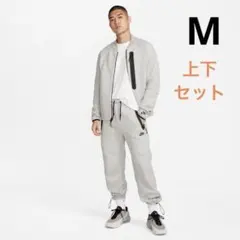 M グレー ナイキ テックフリース ボマージャケット パンツ 上下セット