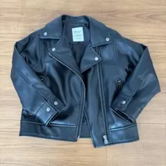黒のライダースジャケット 110サイズ