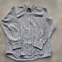 URBAN AVENUE 80双糸 綿100% ブルーチェック BDシャツ L