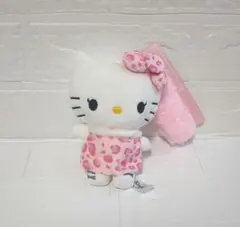 GOGOギャルキティ ヒョウ柄ドレス しっぽ付きキーホルダー