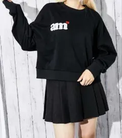 ロゴハート刺繍　レディース裏毛スウェット