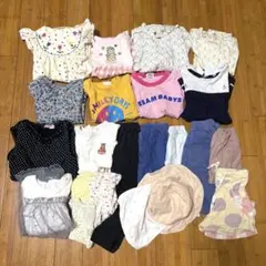 90 女の子 春夏服 まとめ売り 21点 UNIQLO GU BREEZEのサムネイル